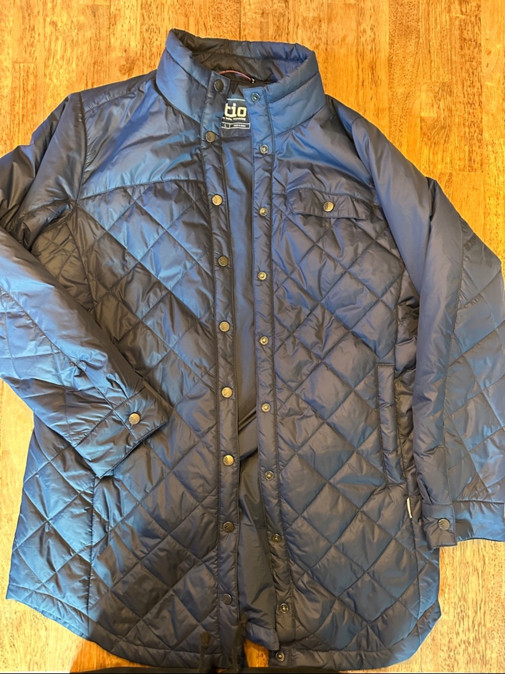 Stio Quilted Navy Blue Ski Jacket